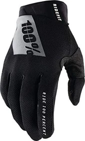 100% Ridefit Fahrradhandschuhe schwarz