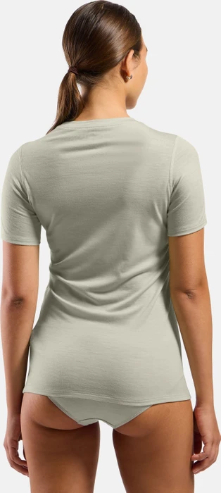 Odlo Natural Merino 160 Baselayer Funktionsshirt kurzarm agate gray (Damen)