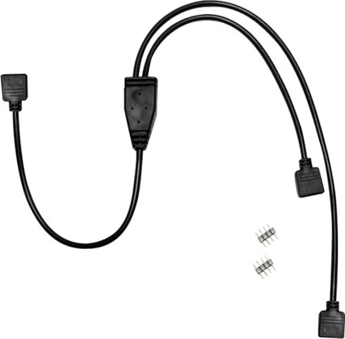 Inter-Tech RGB Y-Adapter Kabel, 48cm, schwarz