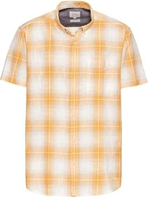 Camel Active Kariertes Hemd kurzarm gelb (Herren)
