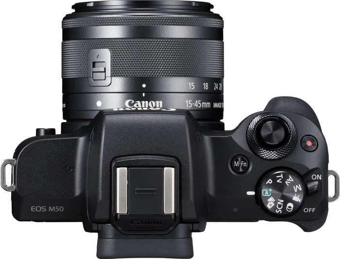 Canon EOS M50 schwarz mit Objektiv EF-M 15-45mm 3.5-6.3 IS STM