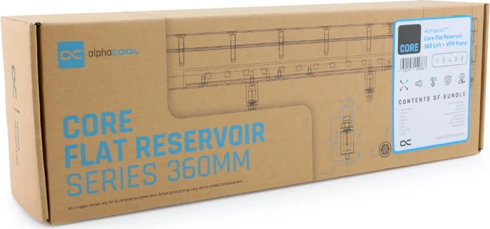 Alphacool Core Flat Reservoir 240 Rechts D5/VPP