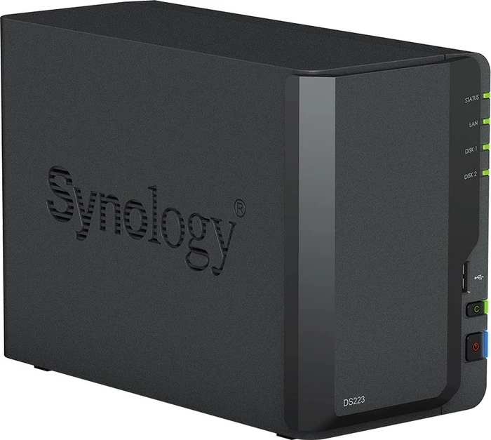 Synology DiskStation DS223, 2GB RAM, 1x RJ-45 1000Base-T, 3x USB-A 3.0