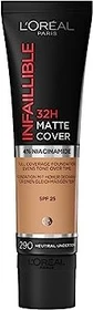 L'Oréal Infaillible 32H Matte Cover Foundation 290 warm undertone LSF25, 30ml