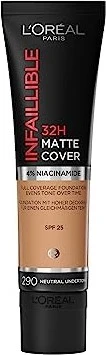 L'Oréal Infaillible 32H Matte Cover Foundation 290 warm undertone LSF25, 30ml