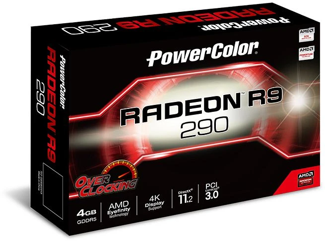 PowerColor Radeon R9 290 OC, 4GB GDDR5, 2x DVI, HDMI, DP