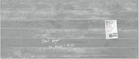 Sigel Artverum Glas-Magnetboard, Sichtbeton, 130x55cm