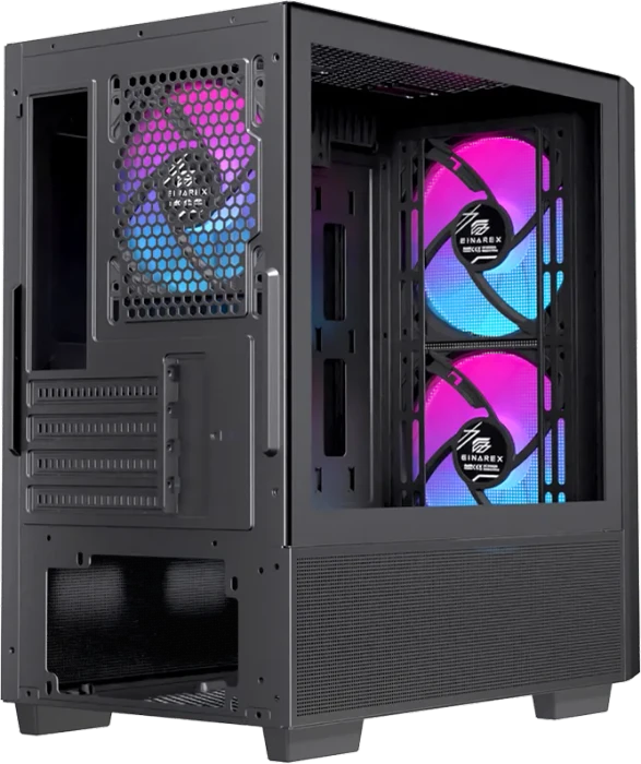 Einarex Pulse PM150 RGB Black, schwarz, Glasfenster
