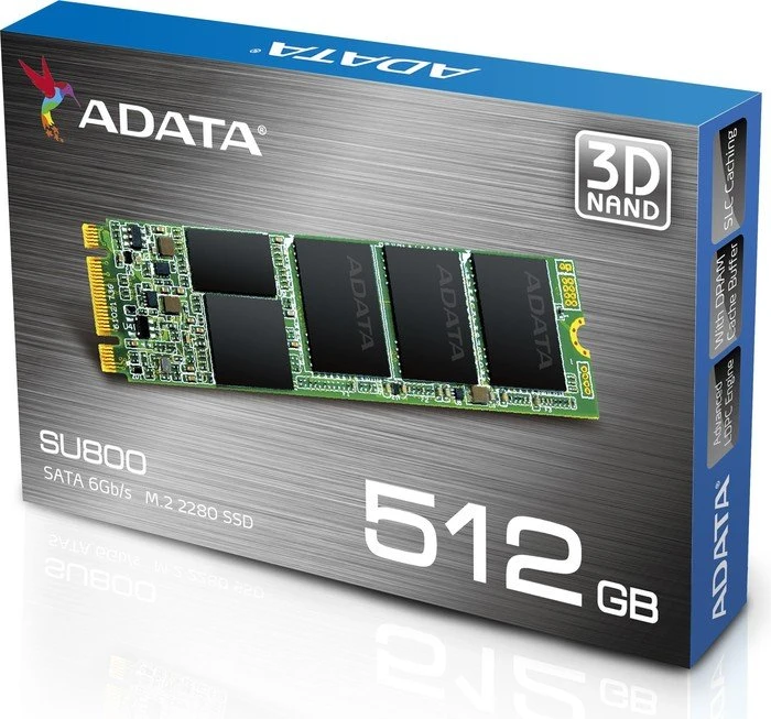 ADATA Ultimate SU800 512GB, M.2 2280 / B-M-Key / SATA 6Gb/s
