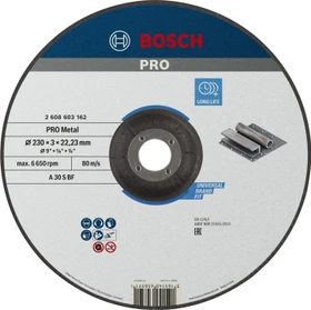 Bosch Professional A30SBF Standard for Metal Trennscheibe, 230x3x22.23mm, 1 Stück