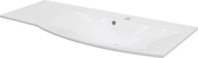 Fackelmann Lugano Gussmarmor Waschbecken 115cm weiß