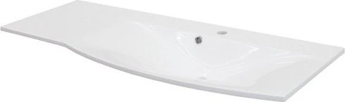 Fackelmann Lugano Gussmarmor Waschbecken 115cm weiß