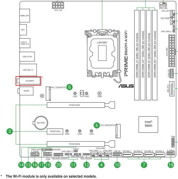 ASUS Prime B860M-A-CSM (Intel 1851)