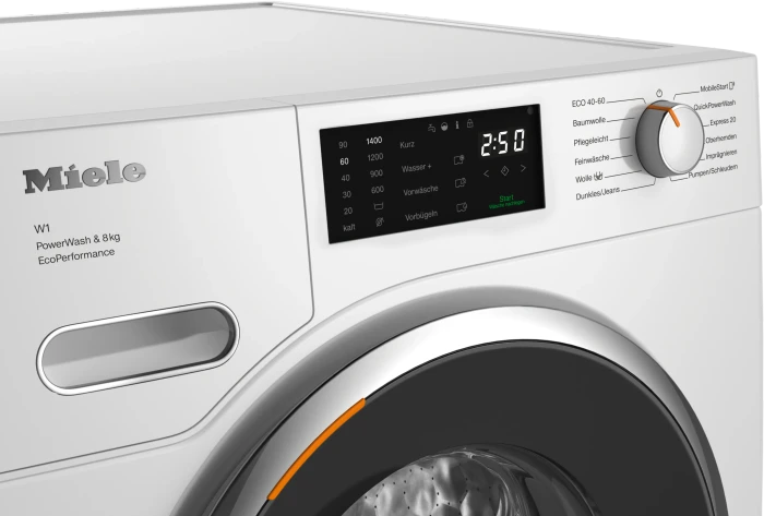 Miele W1 WWE460WPS PowerWash & 8kg EcoPerformance Frontlader