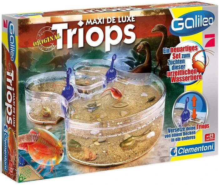 Clementoni Galileo Lab - Original Triops Maxi de Luxe, élevage et observation des crabes préhistoriques, idéal comme cadeau, jouet pour enfants à
