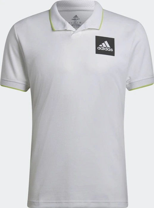 adidas Paris Heat.RDY Tennis Freelift Poloshirt kurzarm white/pulse lime (Herren)