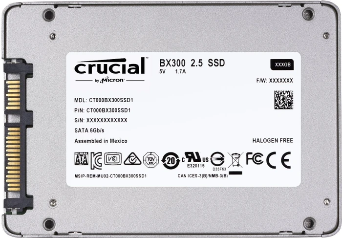Crucial BX300 480GB, 2.5" / SATA 6Gb/s