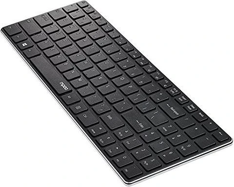 Rapoo Wireless Ultraslim Keyboard E9100P schwarz, DE