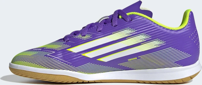 adidas F50 Club IN purple rush/cloud white/lucid lemon (Junior)