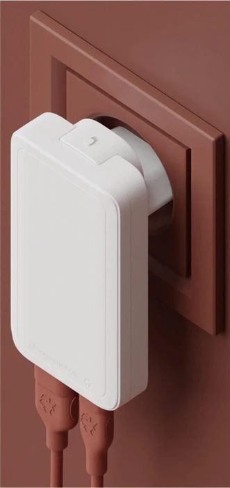 dbramante1928 re-charge Pro Slim Wandladegerät USB-C 65W + USB-A 30W weiß