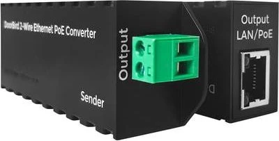 DoorBird 2-Wire Ethernet PoE Converter, 1x RJ-45, 30W PoE+
