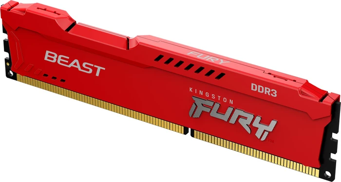 Kingston FURY Beast rot UDIMM 8GB, DDR3-1600, CL10-10-10, 2RX8