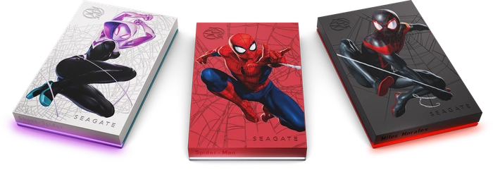 Seagate FireCuda Gaming HDD - Spider-Man Special Edition, 2TB, +Rescue, USB 3.0 Micro-B