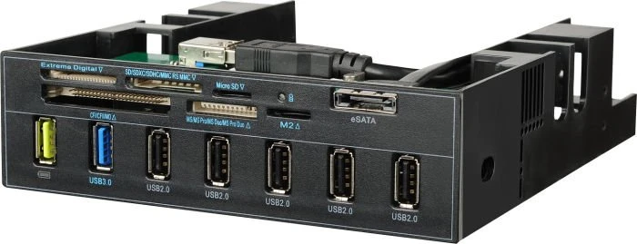 Enermax Mighty Charger ECR501 Multi-Slot-Cardreader, USB 3.0 19-Pin Stecksockel [Stecker]
