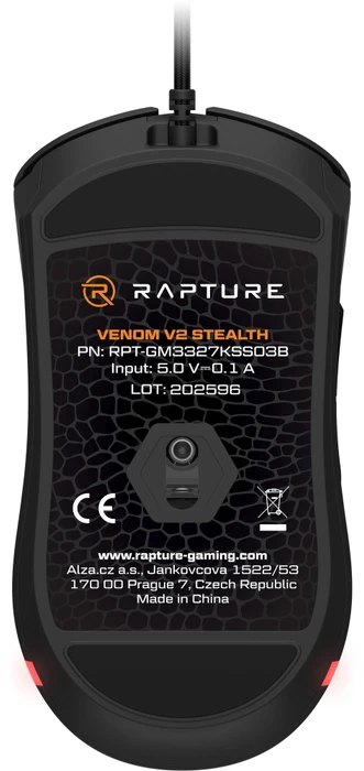 Rapture Venom V2 Gaming Maus Stealth schwarz, USB