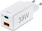 Hama Schnellladegerät 1x USB-C PD 1x USB-A QC Mini-Ladegerät 38W weiß Vorschaubild