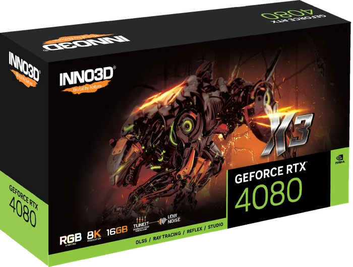 INNO3D GeForce RTX 4080 X3, 16GB GDDR6X, HDMI, 3x DP