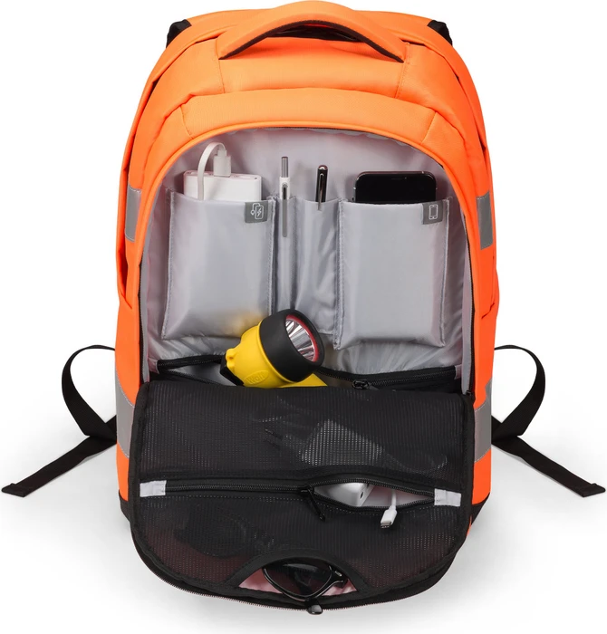 Dicota Hi-Vis 25 Liter, Notebook Rucksack, orange, V2