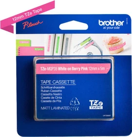 Brother TZe-MQP35 Beschriftungsband, 12mm, weiß/pink