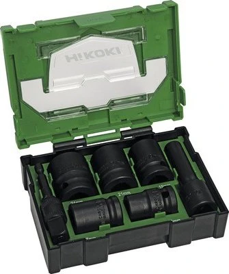 Hikoki Steckschlüsselsatz inkl. Werkzeugbox, 7-tlg.