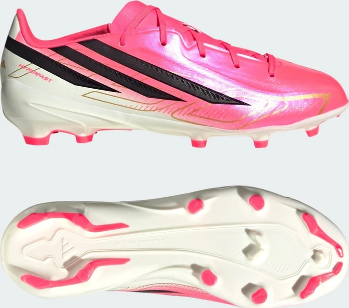 adidas F50 Hyperfast League FG solar turbo/core black/gold metallic (Junior)