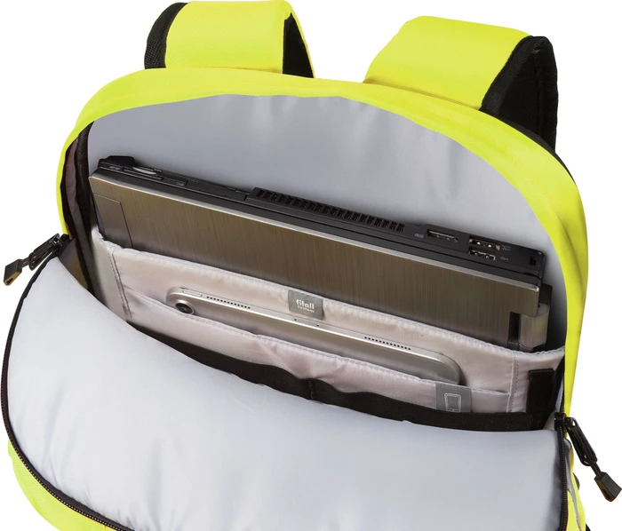 Dicota Hi-Vis 32-38 Liter, Notebook Rucksack, gelb