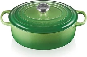 Le Creuset Signature Gusseisen Bräter oval 29cm 4.7l bamboo green