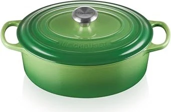 Le Creuset Signature Gusseisen Bräter oval 29cm 4.7l bamboo green