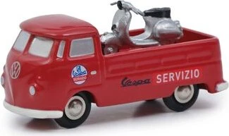 Schuco Piccolo W T1 Prit. Vespa Servizio rot