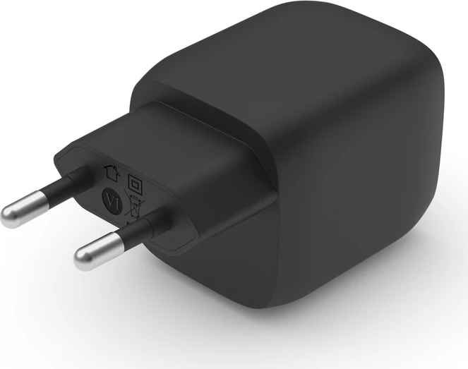 Belkin BoostCharge Pro USB-C-GaN-Ladegerät mit zwei Anschlüssen und PPS (45W) schwarz