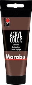 Marabu Acryl Color Acrylfarbe, mittelbraun, 100ml