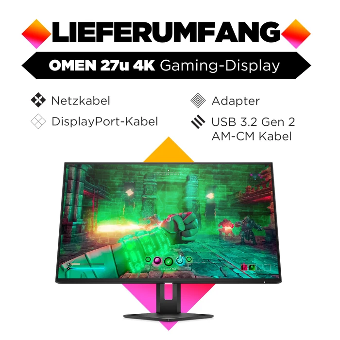 HP Omen 27u, 2 Jahre Garantie, 27"