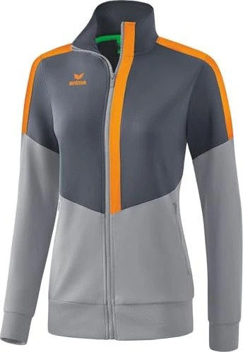 Erima Squad Worker Trainingsjacke slate grey/monument grey/new orange (Damen)