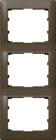 Legrand Galea Life Rahmen 3-fach senkrecht, dark bronze