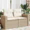 vidaXL Gartensofa/Gartenbox 2-Sitzer mit Kissen Vorschaubild