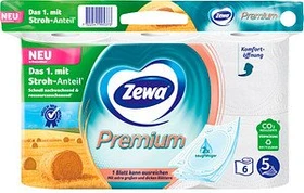 Zewa Premium Toilettenpapier 5-lagig weiß,     6 Rollen
