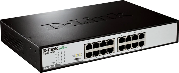 D-Link DGS-1000 Desktop Gigabit Switch, 16x RJ-45