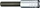 Stahlwille 44a INHEX Innensechskant Steckschlüssel 1/4" zöllig, 1/4"x55mm (01450016)