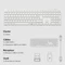 Keychron B6 Pro Ultra-Slim Wireless, Ivory White, USB/Bluetooth, FR Vorschaubild