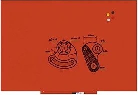 Rocada Skin Colour, Whiteboard, blutorange, 100x150cm